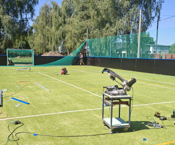 Aktuality / Výstavba „Viacúčelového ihriska 33x18 m s osvetlením“. - foto