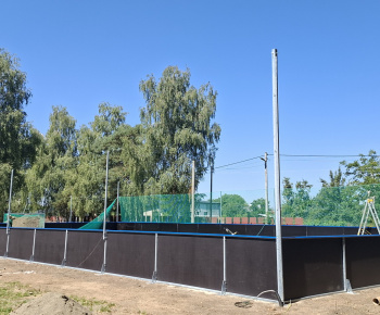 Aktuality / Výstavba „Viacúčelového ihriska 33x18 m s osvetlením“. - foto
