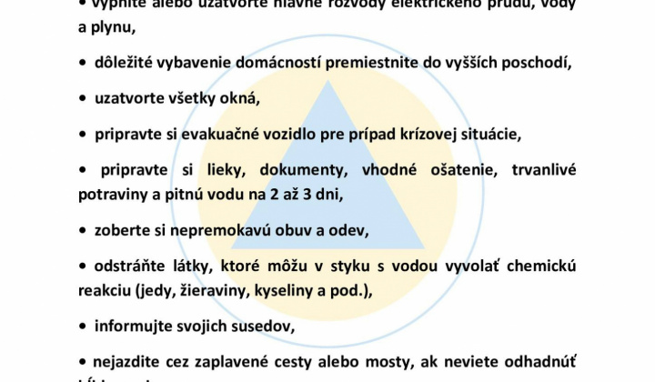 1. fotografia fotogalérie Aktuality / Postup pri vzniku povodní - foto
