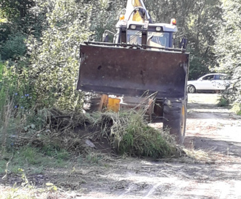 Odstránenie čiernych skládok a iné činnosti v obci