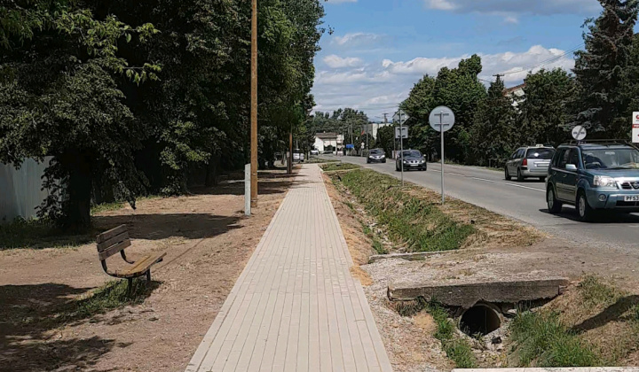I. etapa Rekonštrukcie a výstavby miestnych chodníkov v obci Palín