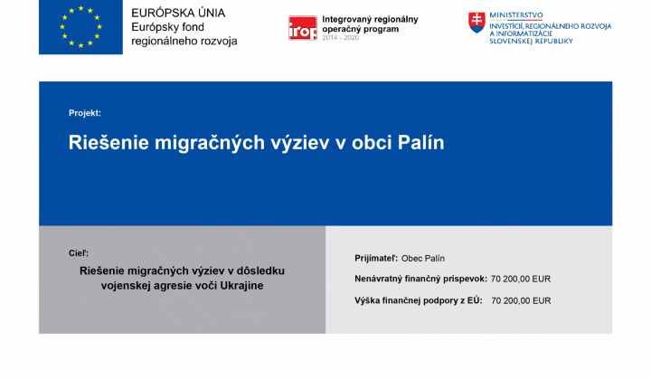 Riešenie migračných výziev v obci Palín