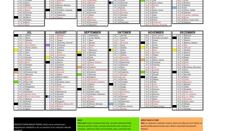 Fotka - Zber komunálneho odpadu z domácností na rok 2026